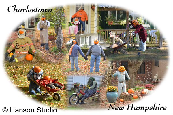 Charlestown, NH - Collage #10 - Pumpkin People